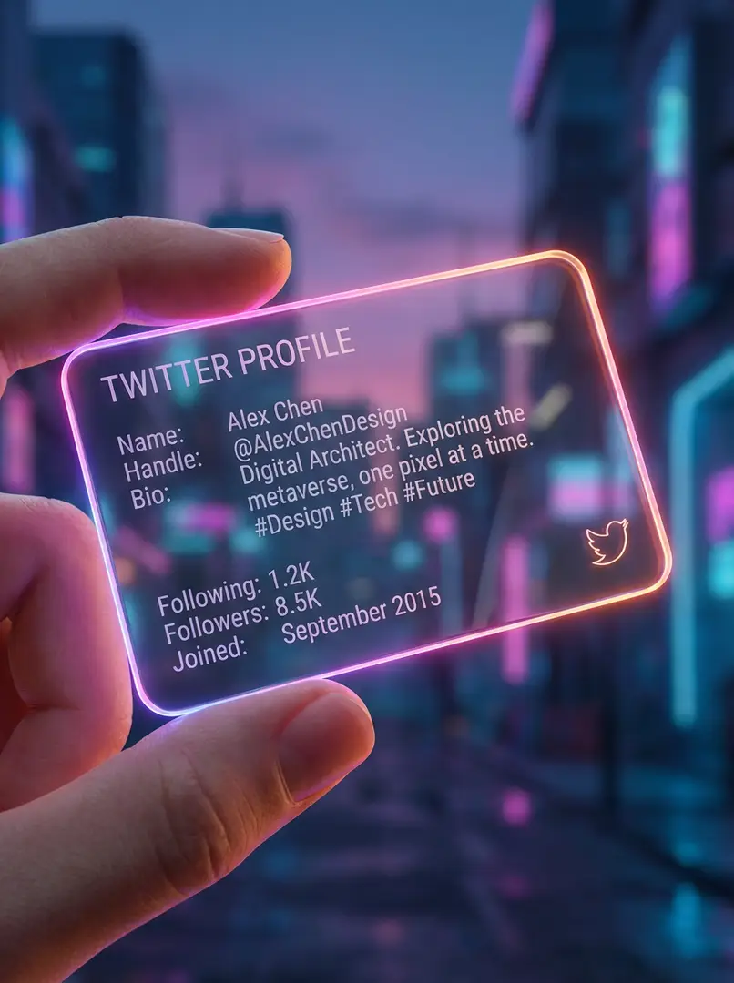 Futuristic glass card still from this workspace